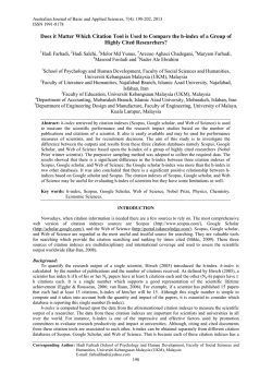 Does it Matter Which Citation Tool is Used to Compare the h-index of a Group of Highly Cited Researchers?