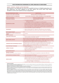 FIS-Tarifs de la Virgin box by Virgin Mobile