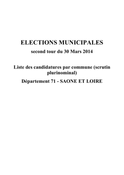 Consulter la liste des candidats en Sa&ocirc;ne-et