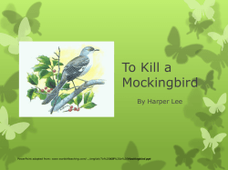To Kill a Mockingbird