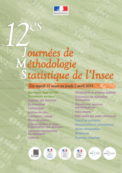 Journ&eacute;es de M&eacute;thodologie Statistiques