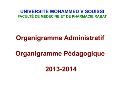 Organigramme Administratif Organigramme Pédagogique 2013-2014