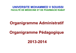 Organigramme Administratif Organigramme P&eacute;dagogique 2013-2014