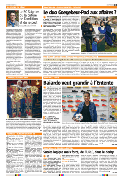 Le duo Goegebeur-Paci aux affaires ? Baiardo veut grandir &agrave; l`Entente