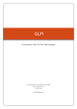 GLPI - unBlog.fr