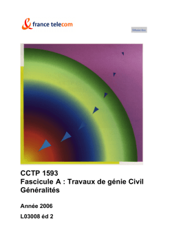 Travaux de génie Civil Généralités
