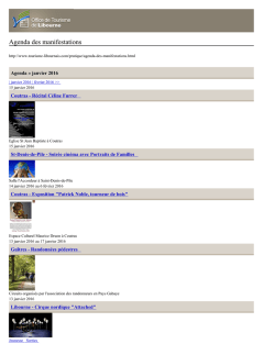 Agenda des manifestations - Office de Tourisme de Libourne