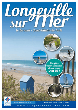 Guide touristique 2015 - Office du tourisme de Longeville-sur-Mer