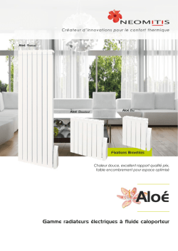 Gamme radiateurs électriques à fluide caloporteur