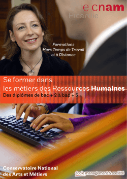 Se former dans les m&eacute;tiers des Ressources Humaines