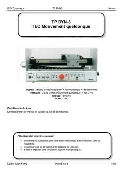 TP DYN-3 TEC Mouvement quelconque
