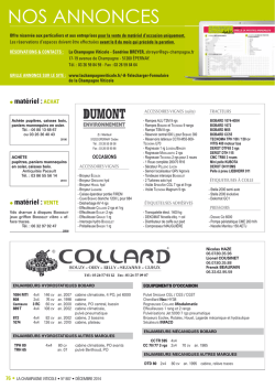 Nos Petites Annonces - La Champagne Viticole