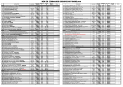 Bon de commande automne 2014