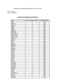 nom 1ere lettre du pr&eacute;nom ann&eacute;e de naiss. aba h 1978 ababsa a