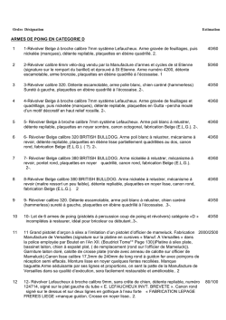 ARMES DE POING EN CATEGORIE D 1 1