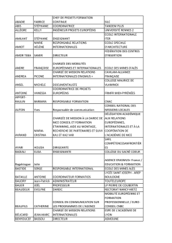 Liste des participants 24-09-2014