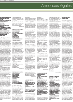 Annonces légales