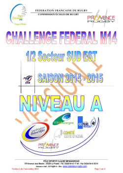 Challenge Fédéral Plateaux U12 et U14(poules)