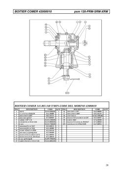 BOITIER COMER 42000010 psm 120-PRM-SRM-XRM