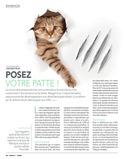 POSEZ votre Patte - petmarketmagazine