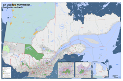 Organisation municipale - Le Qu&eacute;bec m&eacute;ridional