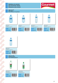 Bebidas sin alcohol Non-alcoholic drinks Boissons
