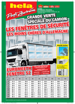 LES FEN&Ecirc;TRES DE S&Eacute;CURIT&Eacute;