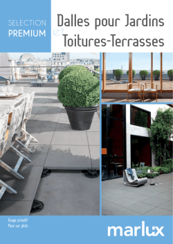 Brochure Dalles sur Plots S&eacute;lection Premium