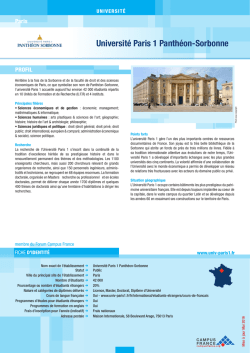 Universit&eacute; Paris 1 Panth&eacute;on-Sorbonne