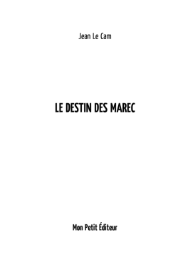 Le Destin des Marec - Mon Petit Editeur