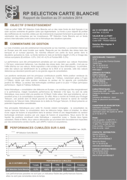 RP SELECTION CARTE BLANCHE