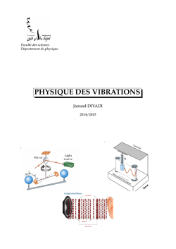 PHYSIQUE DES VIBRATIONS