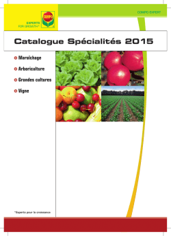 Catalogue spécialités en pdf