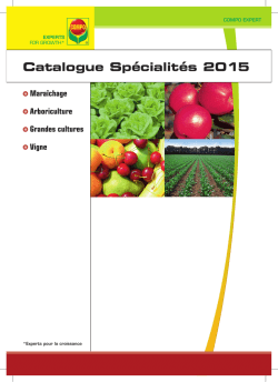 Catalogue sp&eacute;cialit&eacute;s en pdf