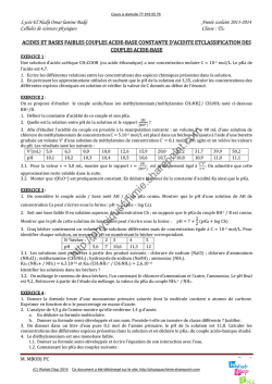 TD - 2014 - LOLB - Physique Chimie au lycée par Wahab Diop LSLL