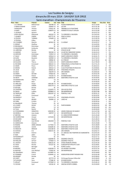 Le chpts 91 de Semi-marathon