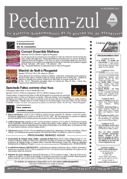 T&eacute;l&eacute;chargez le Pedenn Zul du 14 d&eacute;cembre 2014