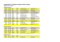 CHAMPIONNAT DE FRANCE DE SANDA LOISIR ET JEUNES