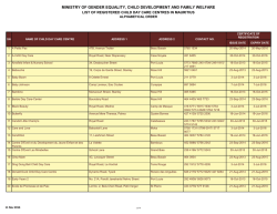 Ministry of Gender Equality, Child Development and Family Welfare