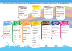 Organigramme DEAL 2015 - DEAL de la Martinique
