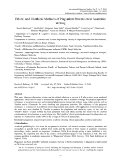 Ethical and Unethical Methods of Plagiarism Prevention in Academic Writing