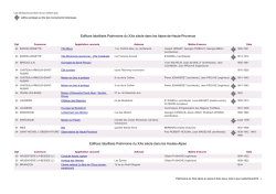 Edifices labellisés - Paca - Ministère de la Culture et de la