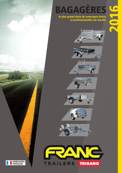 Remorques bagagères FRANC 2016