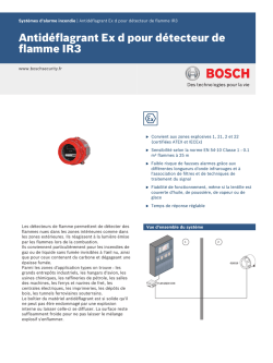 Antid&eacute;flagrant Ex d pour d&eacute;tecteur de flamme IR3