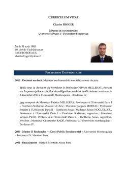 CURRICULUM VITAE - CERCCLE