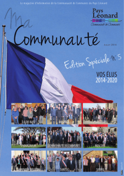 Edition Spéciale N°5 - Communauté de Communes du Pays Léonard