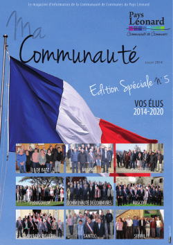 Edition Sp&eacute;ciale N&deg;5 - Communaut&eacute; de Communes du Pays L&eacute;onard