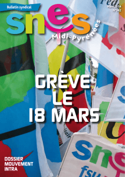 DOSSIER MOUVEMENT INTRA