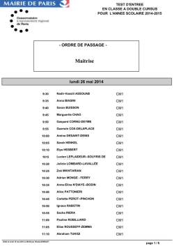 Maitrise - CRR de Paris