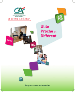Plaquette institutionnelle 2014 - Cr&eacute;dit Agricole Charente
